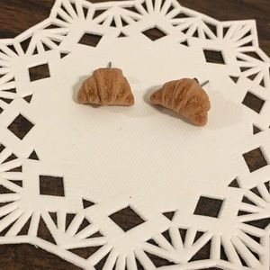 Handmade Croissant Earrings
